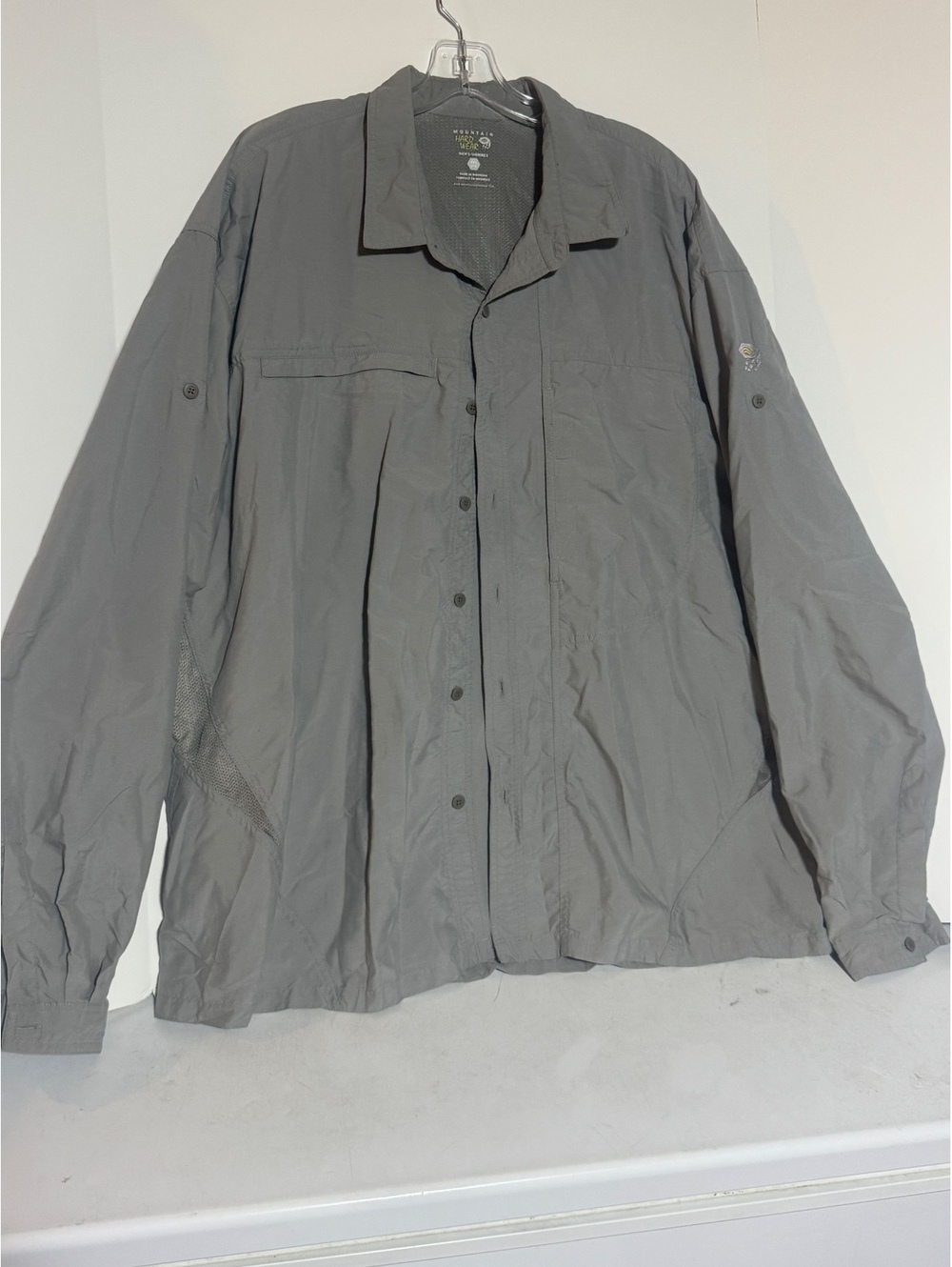 Mountain Hard Wear Men's Gray Canyon Hiking button up XXL